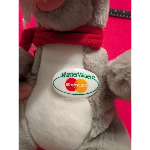 Mastercard MasterValues Dinosaur Plush Christmas Santa Hat Steven Smith Promo - Picture 3 of 8
